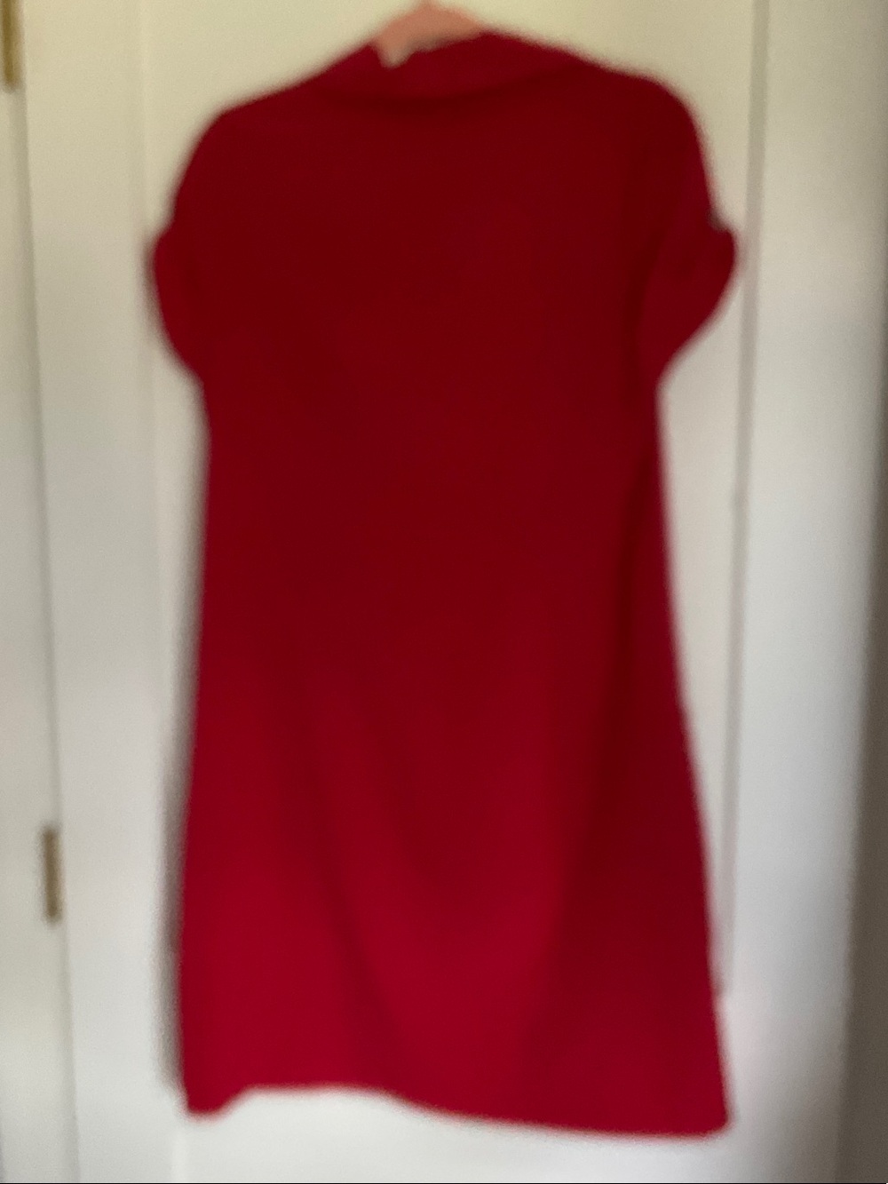 Chico's Zenergy Bold Red Snap-Front Dress - Picture 5 of 5
